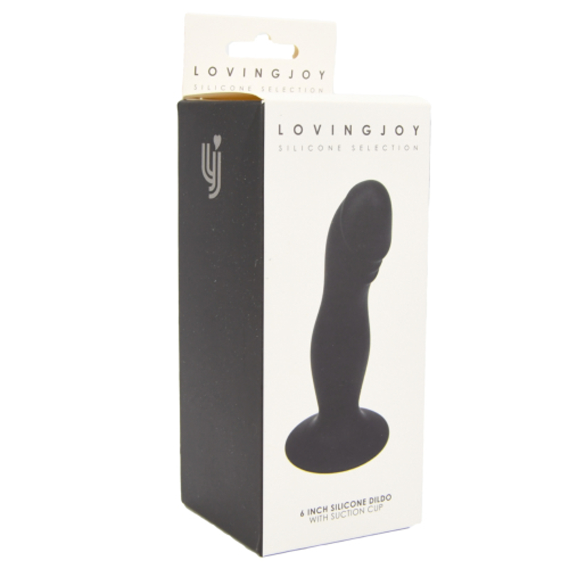 15 cm Silikon-Dildo mit Saugnapf Schwarz - Produktabbildung 8 - Vibrava Shop