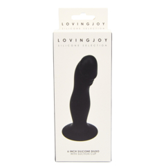 15 cm Silikon-Dildo mit Saugnapf Schwarz - Produktabbildung 6 - Vibrava Shop