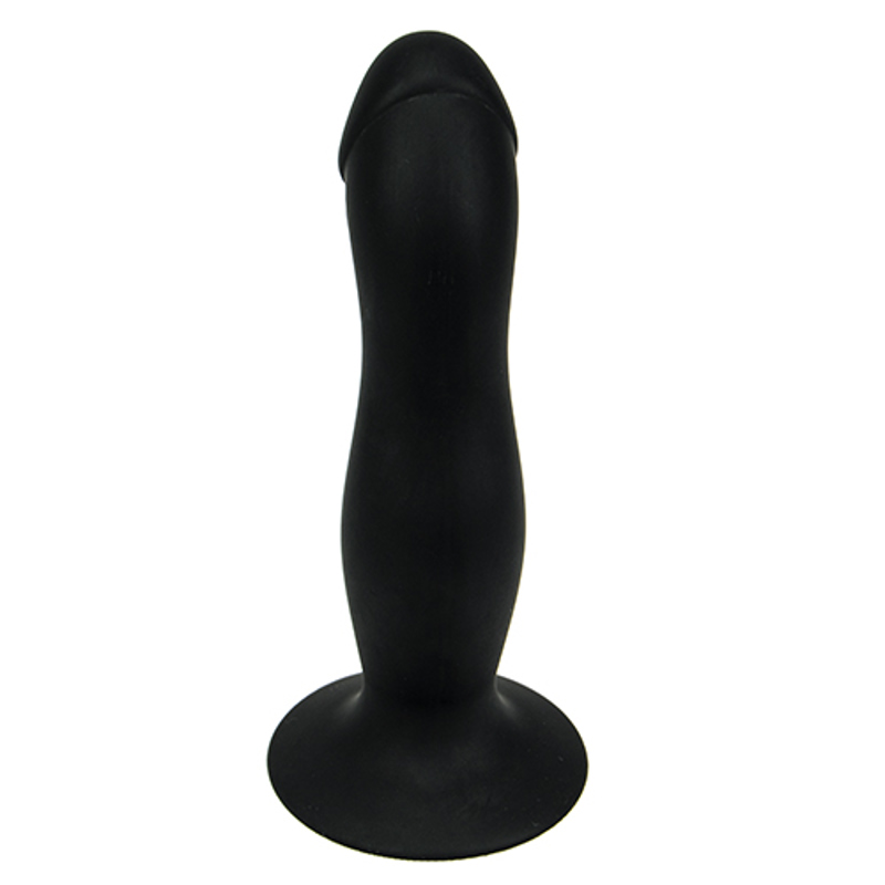 15 cm Silikon-Dildo mit Saugnapf Schwarz - Produktabbildung 3 - Vibrava Shop