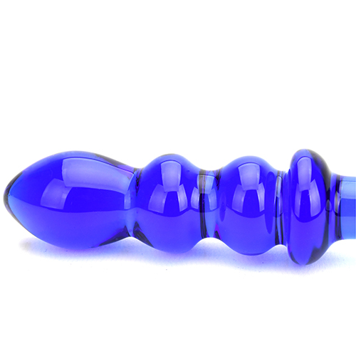 "Glas-Dildo mit Rippen für G-Punkt Stimulation" - Produktabbildung 7 - Vibrava Shop